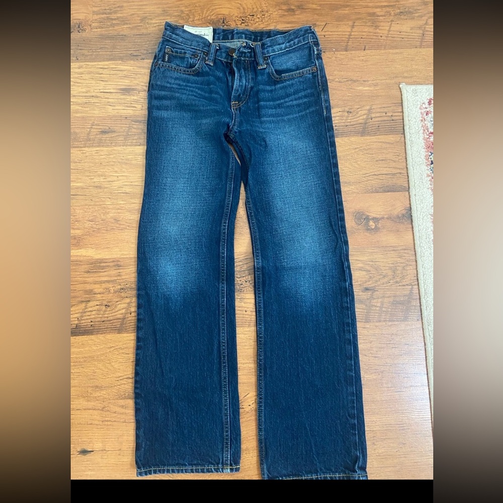 Abercrombie Kids Dark Blue Straight Jeans